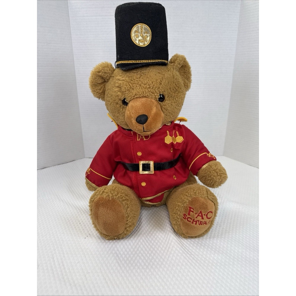 FAQ Schwartz Toys Plush Bear Solider Stuffed Animal 16".